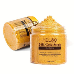 24K Golden Salt Scrub Anti Aging Exfoliator for Face & Body