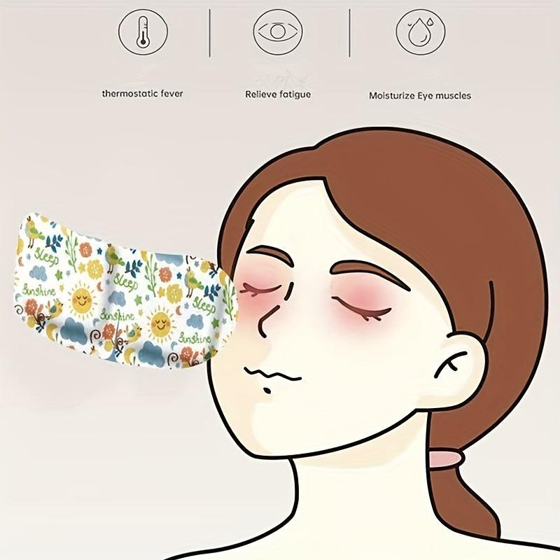 10pcs Pack Steam Heat Compress Eye Mask Blackout Lunch Break Eye Patch