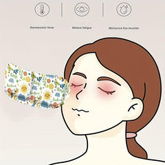 10pcs Pack Steam Heat Compress Eye Mask Blackout Lunch Break Eye Patch