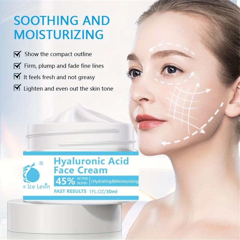 Hyaluronic Acid Face Cream Firming Smoothing Wrinkle Moisturizing Whitening 1FL