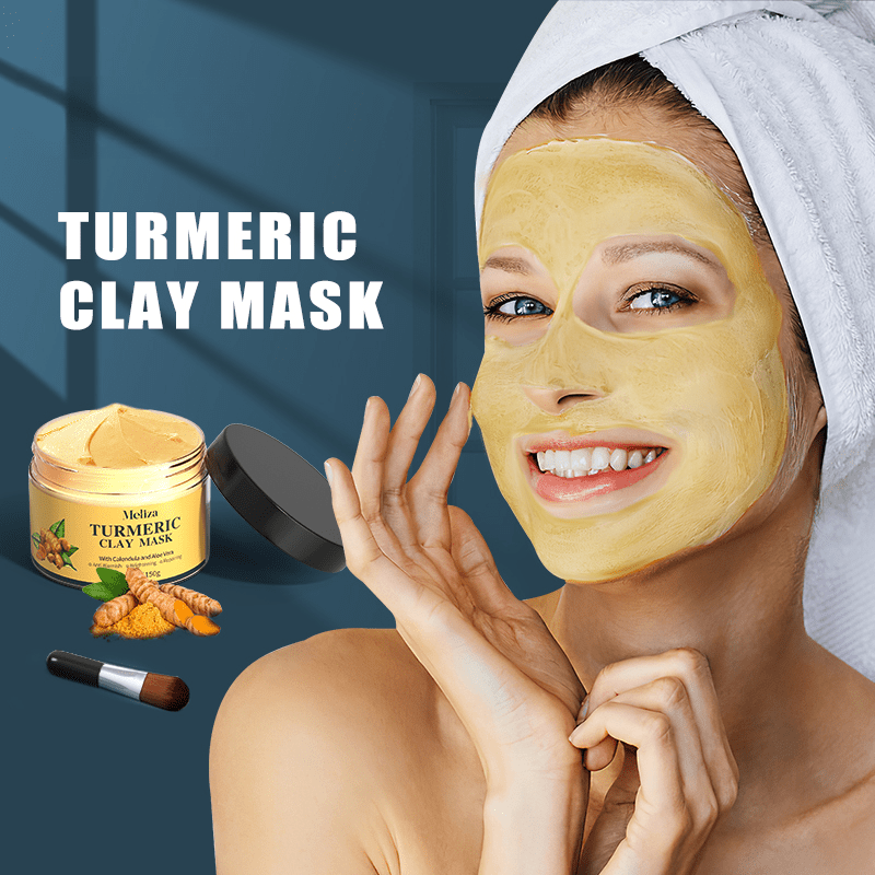 Turmeric Facial Cleansing Clay Mask - Deep Cleansing for Blackheads & Even Tone