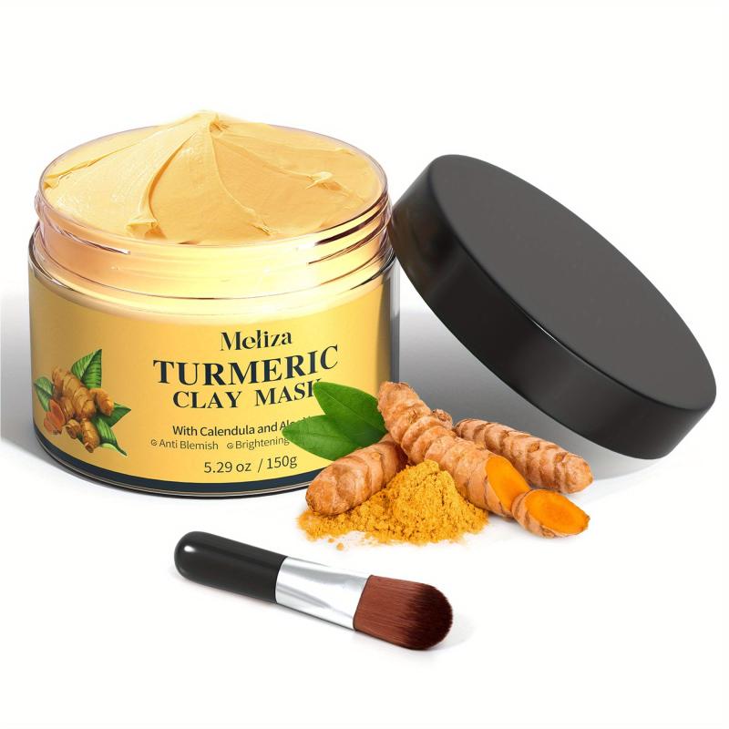 Turmeric Facial Cleansing Clay Mask - Deep Cleansing for Blackheads & Even Tone