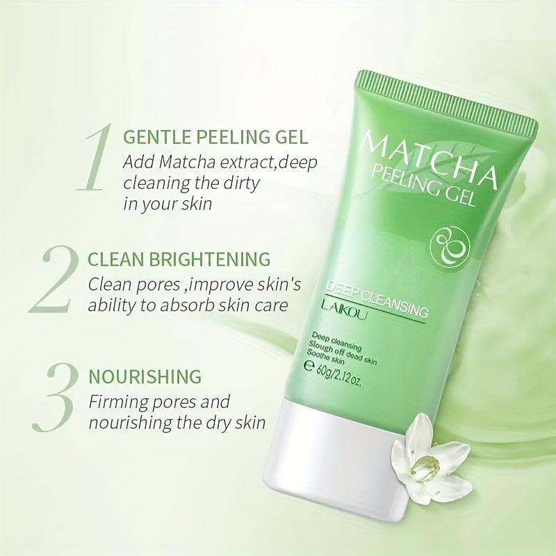 Matcha Exfoliating Peeling Gel Facial Scrub Moisturizing Face Cream