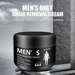 Men's Hair Removal Cream for Beards & Body, Gentle & Skin-Friendly