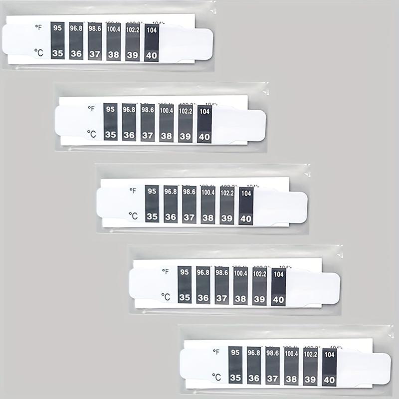 5pcs Forehead Thermometer Bars Instant Temperature Stickers