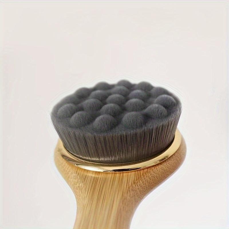 Long Handle Bath Shower Brush Soft Natural Bristles Back Cleaner