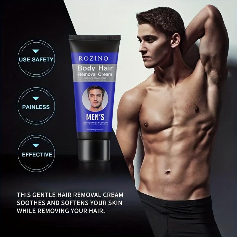Men's Facial Hair Removal Cream Gentle Non Irritating Long Lasting