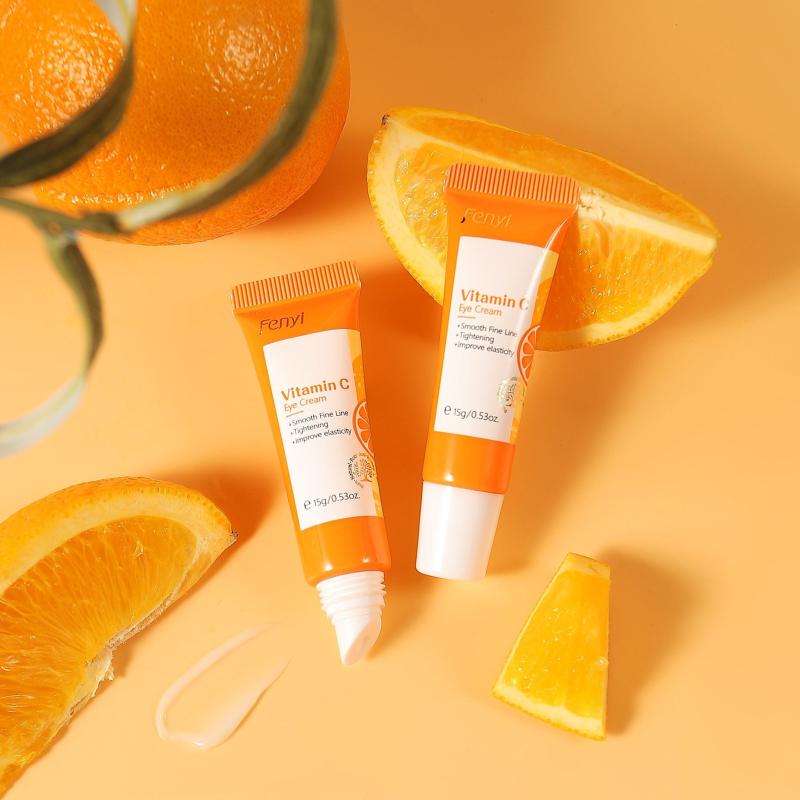 2pcs Vitamin C Eye Cream 15g Smoothing & Nourishing Skin