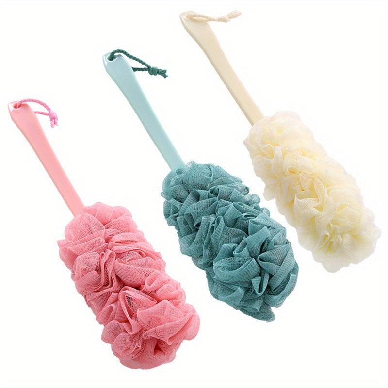 Long Handle Loofah Bath Body Brush Soft Sponge - Shower Loofah On A Stick