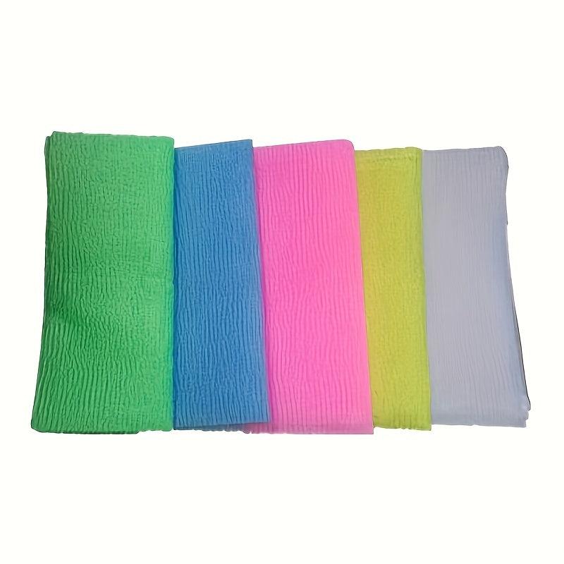 5pcs Mesh Bath Scrub Towel Exfoliating Back Scrub