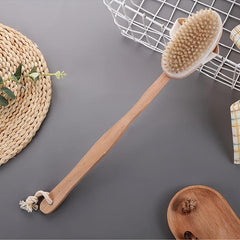 Solid Wood Bristle Shower Brush