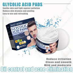 60 Men's Salicylic Acid Pads for Acne Control & Pore Shrinkage