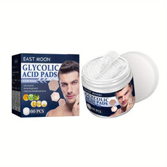 60 Men's Salicylic Acid Pads for Acne Control & Pore Shrinkage
