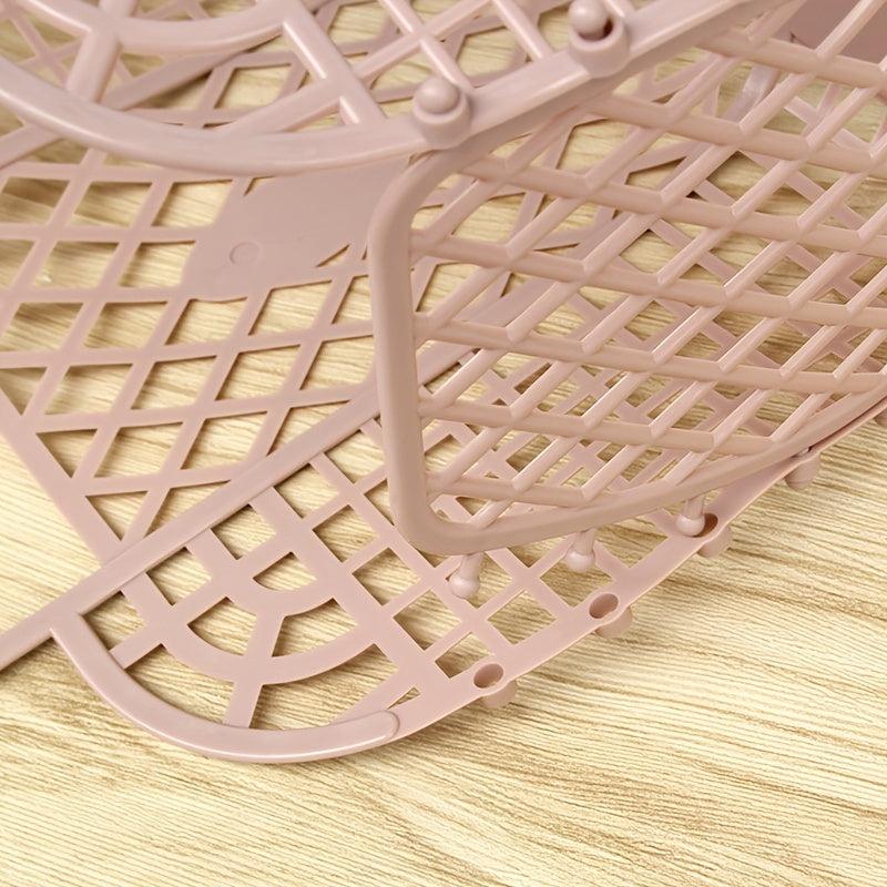 Plastic Portable Sundries Basket for Bathroom Organization