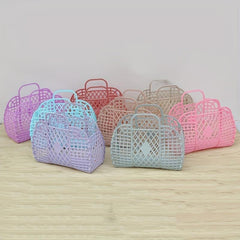 Plastic Portable Sundries Basket for Bathroom Organization