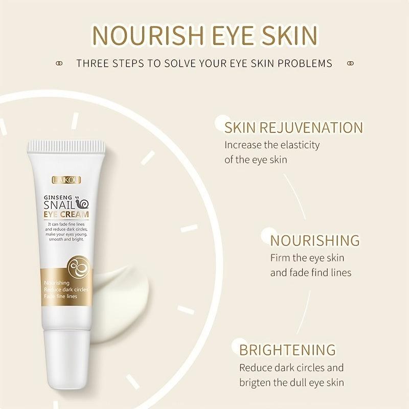 2pcs Ginseng Snail Eye Cream 15g Moisturizing And Firming Eye Skin Care