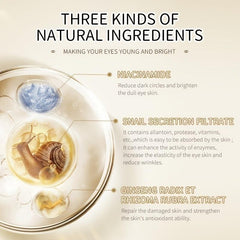 2pcs Ginseng Snail Eye Cream 15g Moisturizing And Firming Eye Skin Care