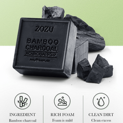 Bamboo Charcoal Soap for Deep Hydration & Exfoliation