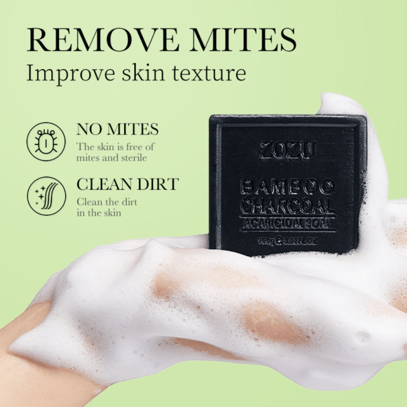 Bamboo Charcoal Soap for Deep Hydration & Exfoliation