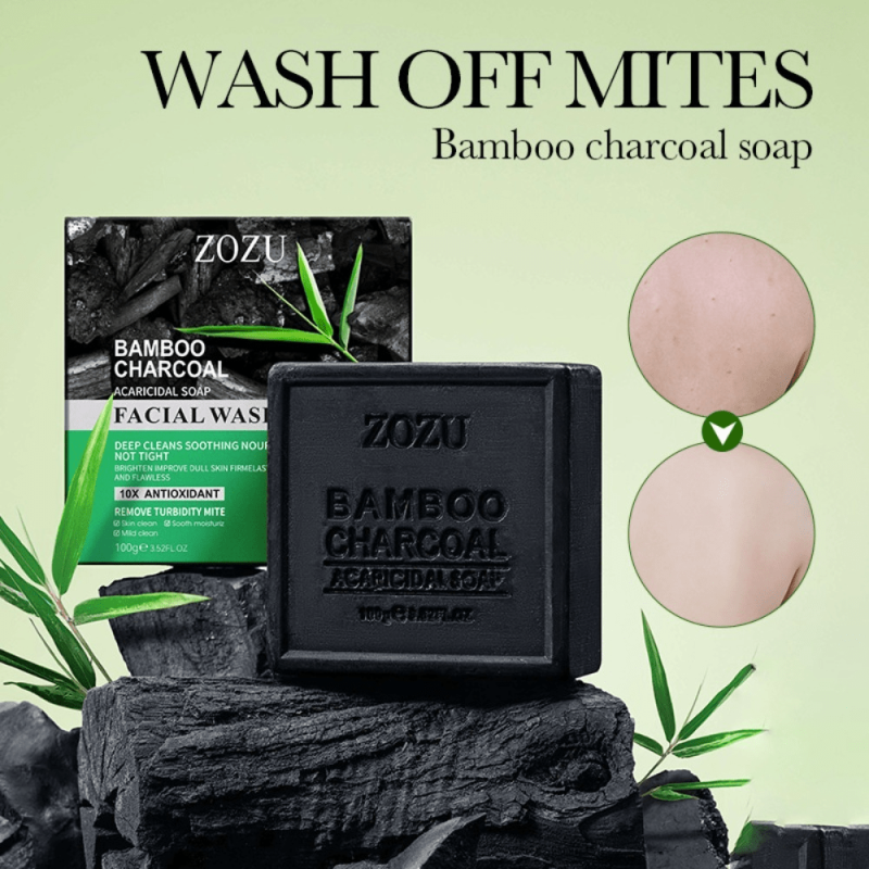 Bamboo Charcoal Soap for Deep Hydration & Exfoliation