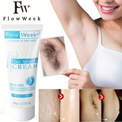 Flow Week Fast Hair Removal Creams Painless Permanent Hairs Removal