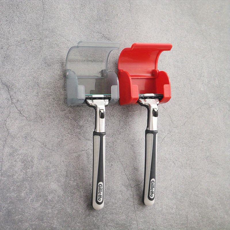 Wall Mounted Razor Rack Punch Manual Razor Holder Bathroom Razor Storage Hook