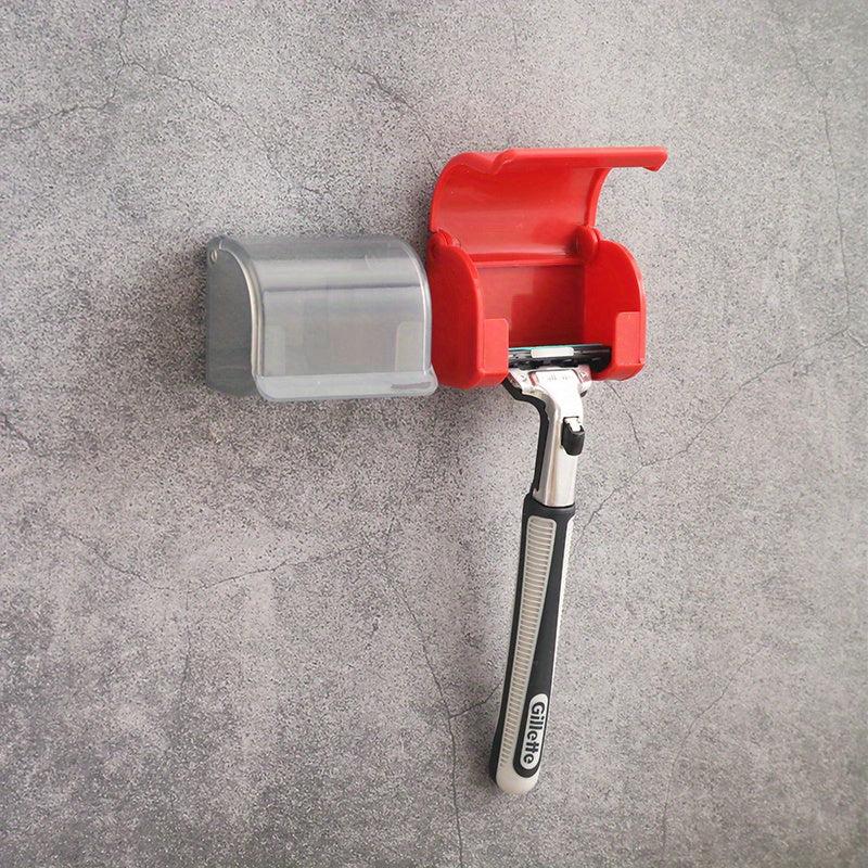 Wall Mounted Razor Rack Punch Manual Razor Holder Bathroom Razor Storage Hook