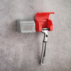 Wall Mounted Razor Rack Punch Manual Razor Holder Bathroom Razor Storage Hook