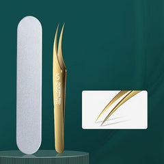 Stainless Steel Anti Static Tweezers Set for Eyelash Extension