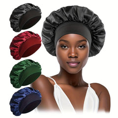 4pcs Hair Bonnet For Sleeping Shower Cap Reusable Hair Wrap Cap