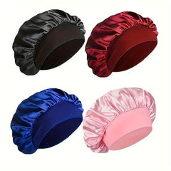 4pcs Hair Bonnet For Sleeping Shower Cap Reusable Hair Wrap Cap