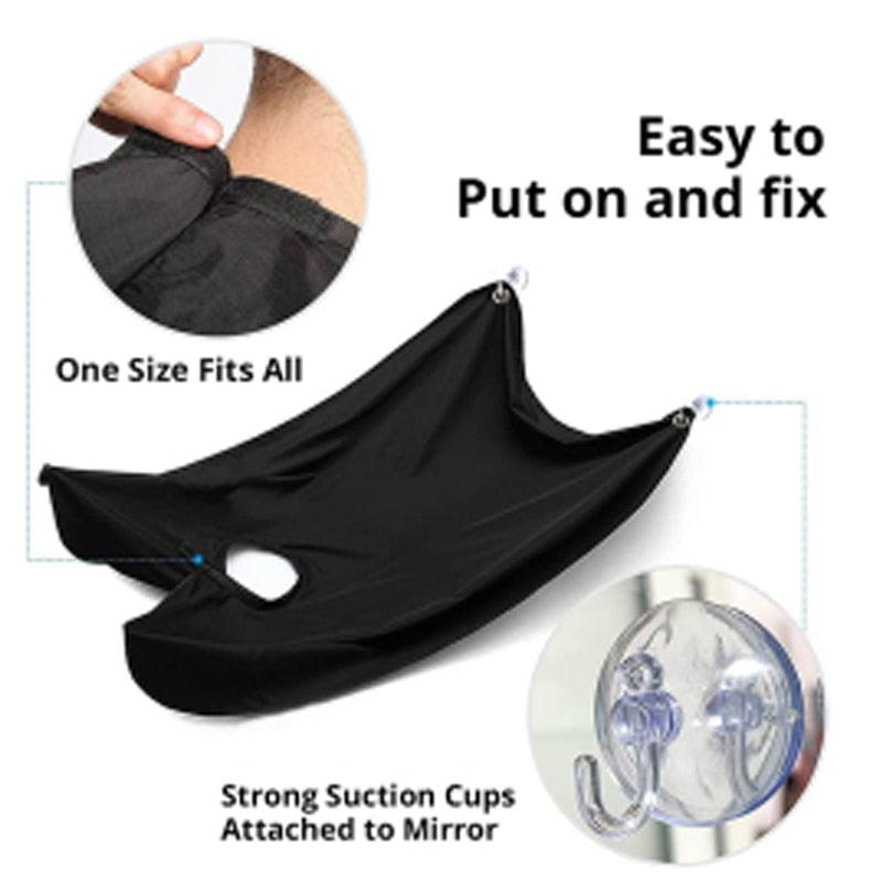 Beard Apron Beard Bid Apron for Men Bathroom Hair Shave Apron Beard Hair Catcher