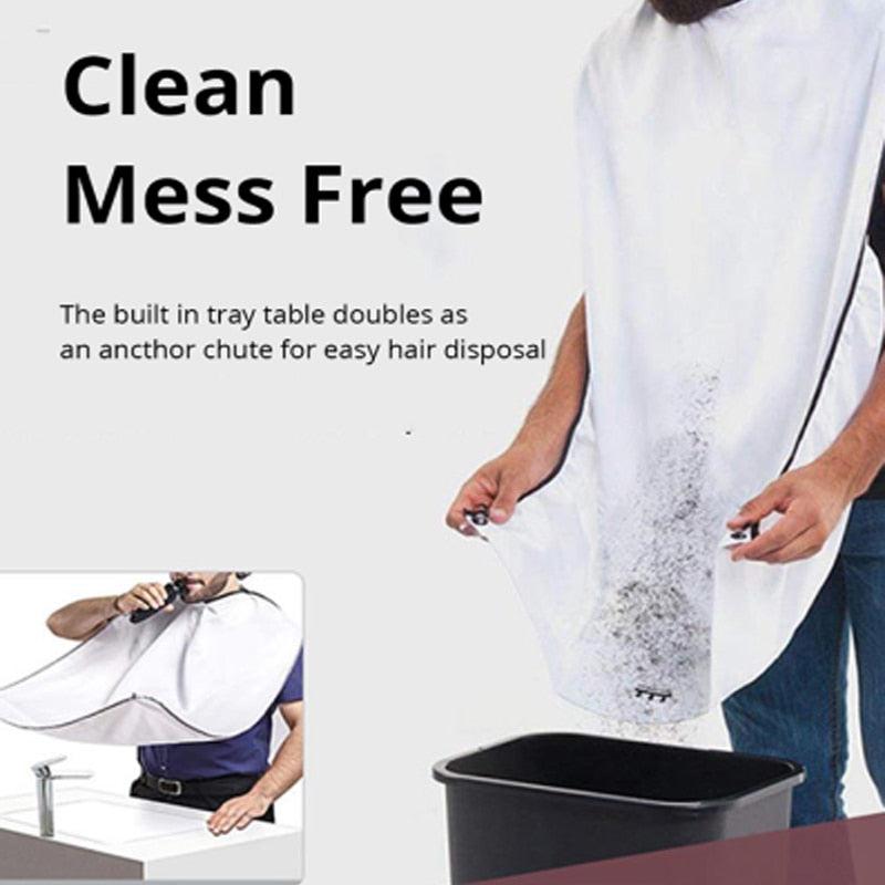 Beard Apron Beard Bid Apron for Men Bathroom Hair Shave Apron Beard Hair Catcher