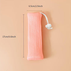 2pcs Soap Bubble Mesh Bags Foam Net Exfoliating Mesh Soap Bag