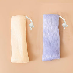2pcs Soap Bubble Mesh Bags Foam Net Exfoliating Mesh Soap Bag