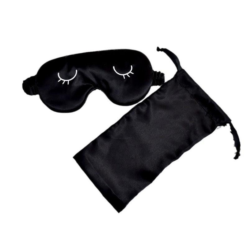 Soft Silk Eye Mask Sleeping Blindfold Comfortable Satin Eye Cover