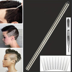 12pcs Steel Hair Tattoo Engraving Pen Fine Hairdressing Razor Eyebrow Shaving