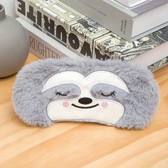Blackout Sleep Gray Sloth Eye Mask Soft Blocking Light