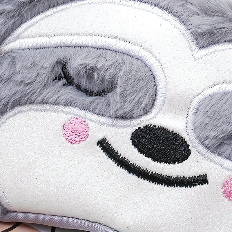 Blackout Sleep Gray Sloth Eye Mask Soft Blocking Light