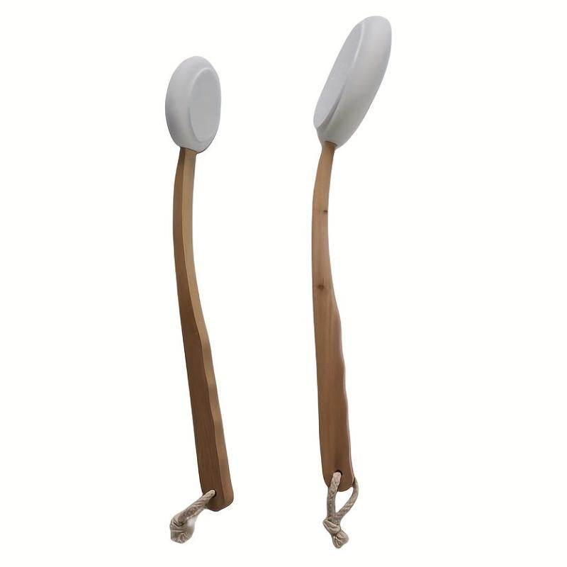 Long Handled Lotion Applicator and 3 Replaceable Pads