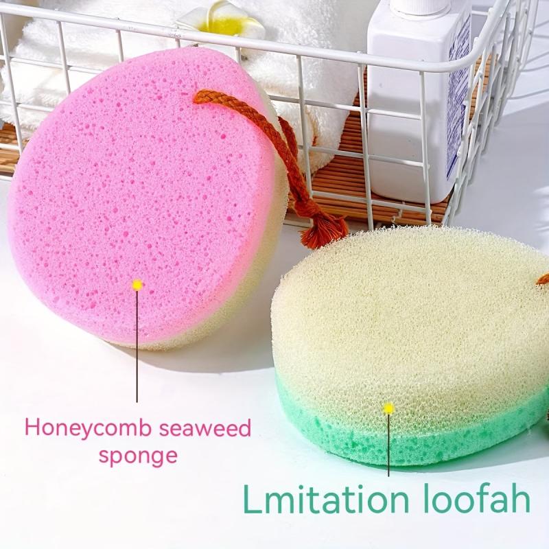 5pcs Soft Exfoliating Bath Loofah Sponge Shower Scrubber