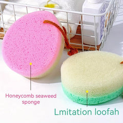 5pcs Soft Exfoliating Bath Loofah Sponge Shower Scrubber
