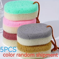 5pcs Soft Exfoliating Bath Loofah Sponge Shower Scrubber