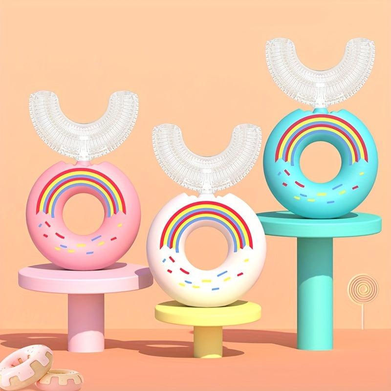 Kids' U Shaped Donut Toothbrush Soft Bristle for Oral Hygiene