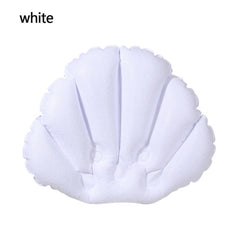 Soft Spa Neck Bath Pillow With Suction Cups Inflatable Neck Support Pillow