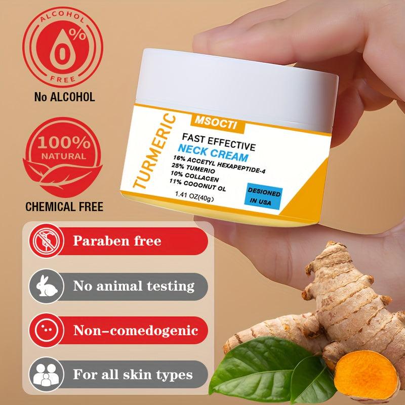 Neck Firming Cream with Vitamin C Turmeric Hydrating Moisturizer