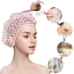 3pcs Waterproof Bath Caps Reusable Shower Caps for Women