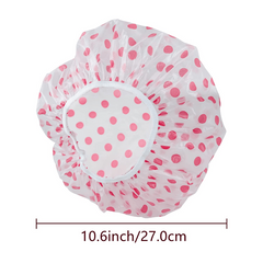 3pcs Waterproof Bath Caps Reusable Shower Caps for Women