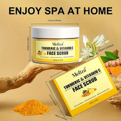 Turmeric & Vitamin C Face Scrub - Rejuvenating Exfoliation