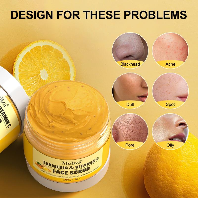 Turmeric & Vitamin C Face Scrub - Rejuvenating Exfoliation